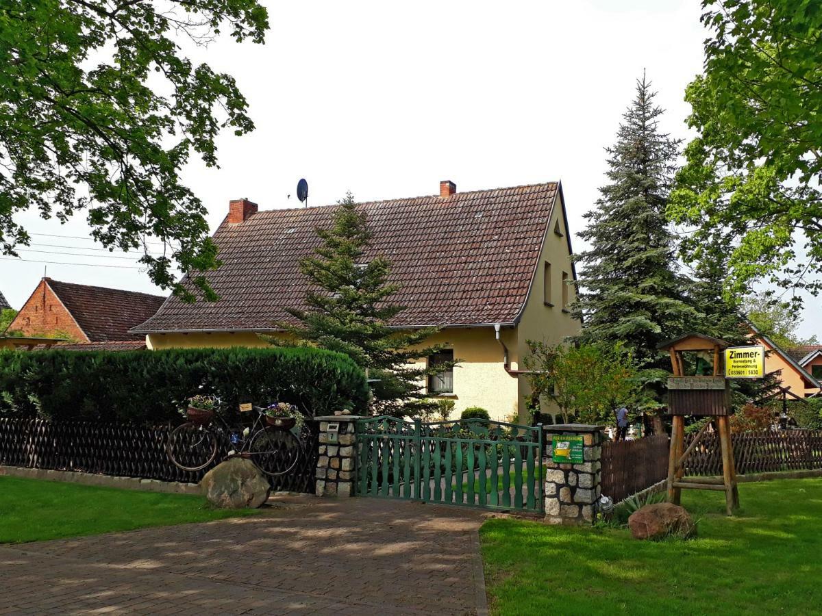 Pension Zum Weissen Hirsch Reitwein Kültér fotó